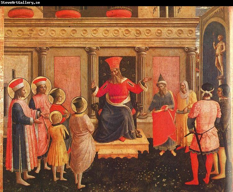 Fra Angelico Saints Cosmas and Damian with their Brothers before Lycias